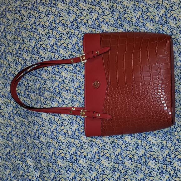 Anne Klein Red Small Tote🎉🎉HP🎉🎉 - Picture 2 of 15